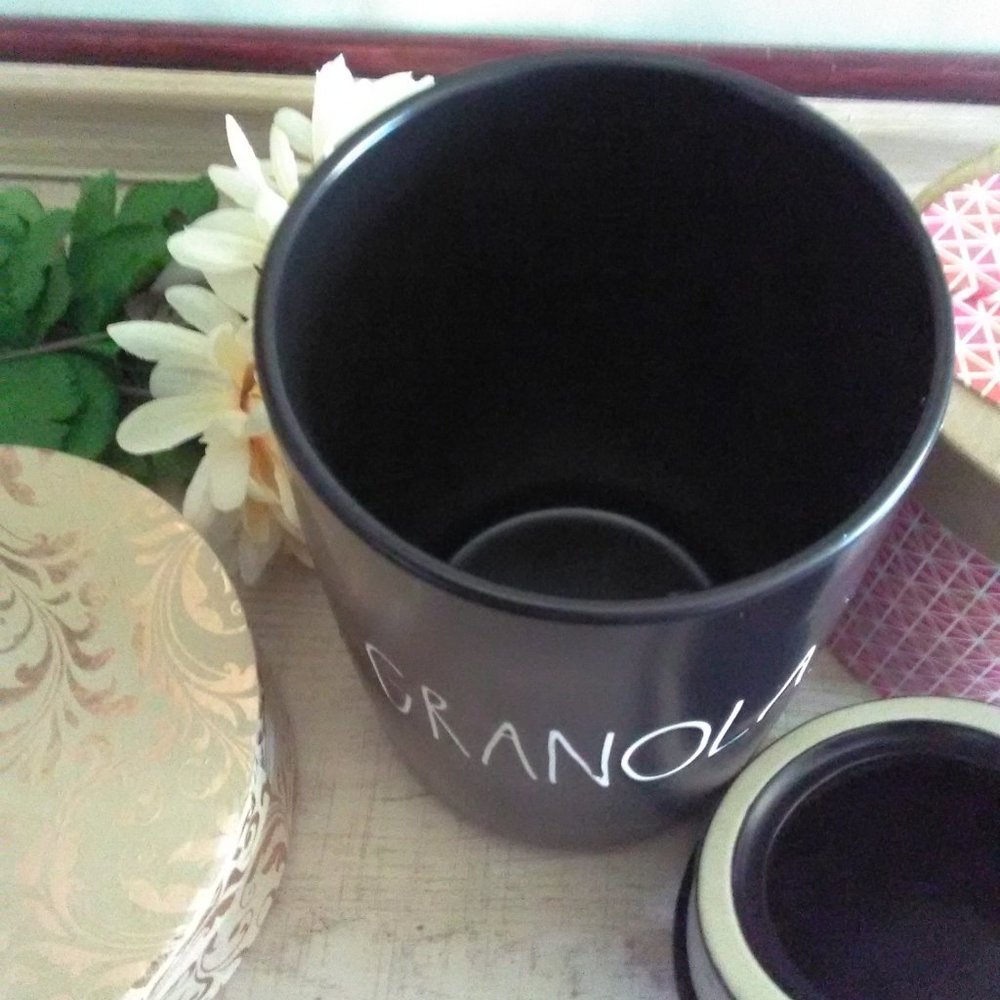 BNIB RAE DUNN GRANOLA Ceramic Canister - Picture 7 of 8